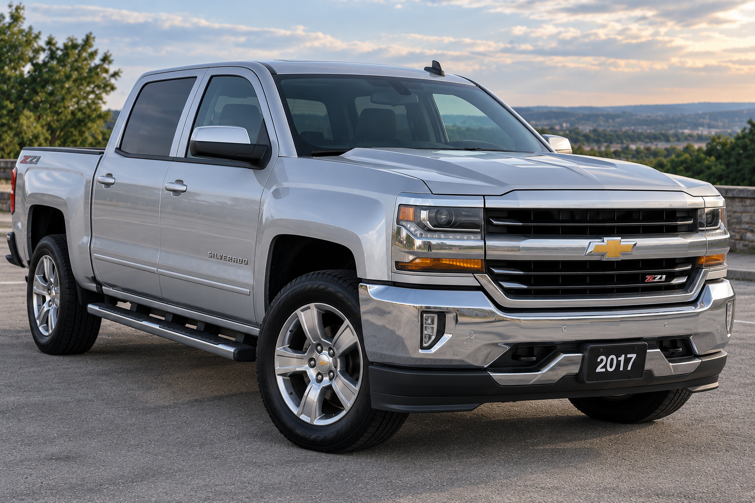 Silver 2017 Chevy Silverado