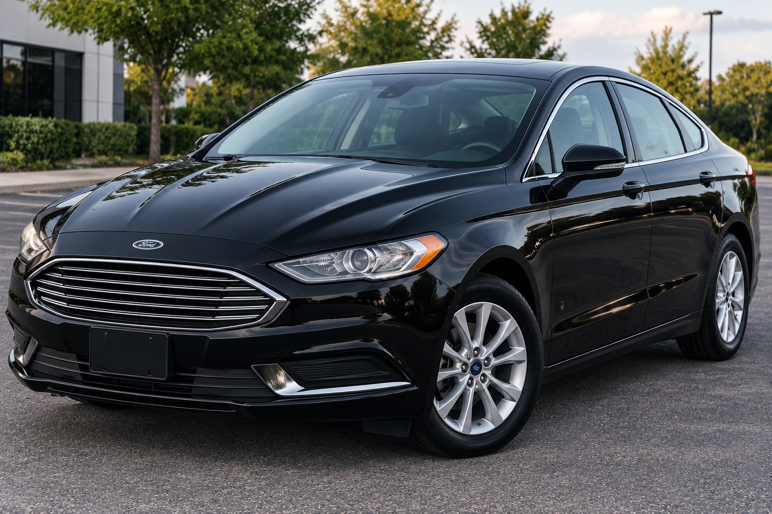 Black 2017 Ford Fusion