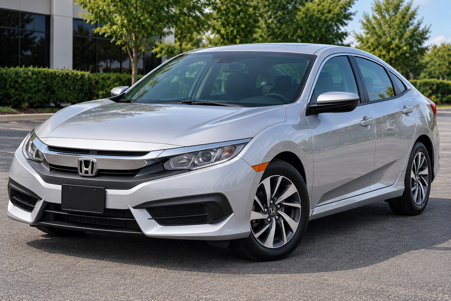 Silver 2016 Honda Civic