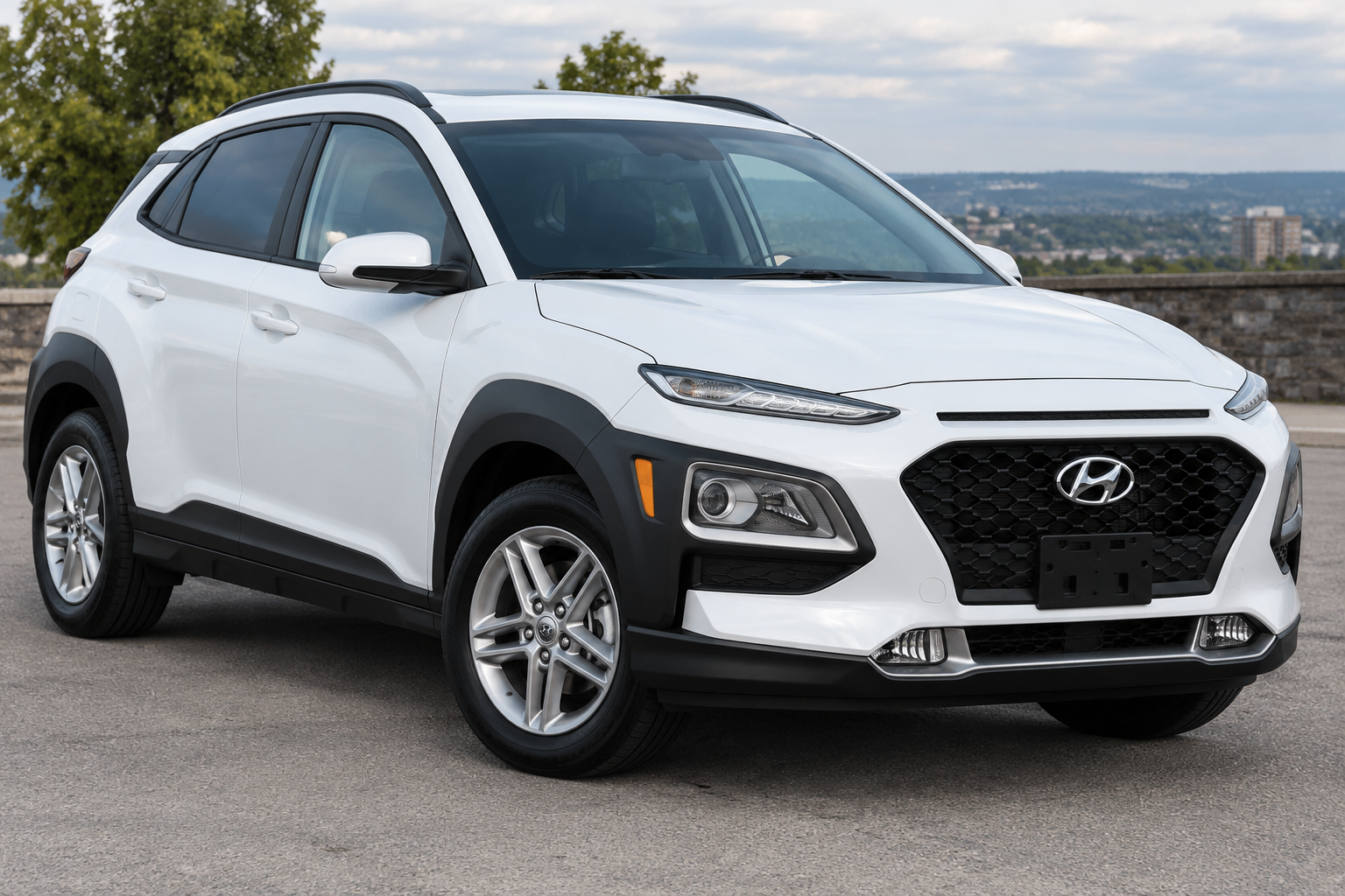 White 2020 Hyundai Kona