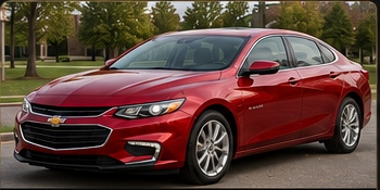 Red Chevrolet Malibu