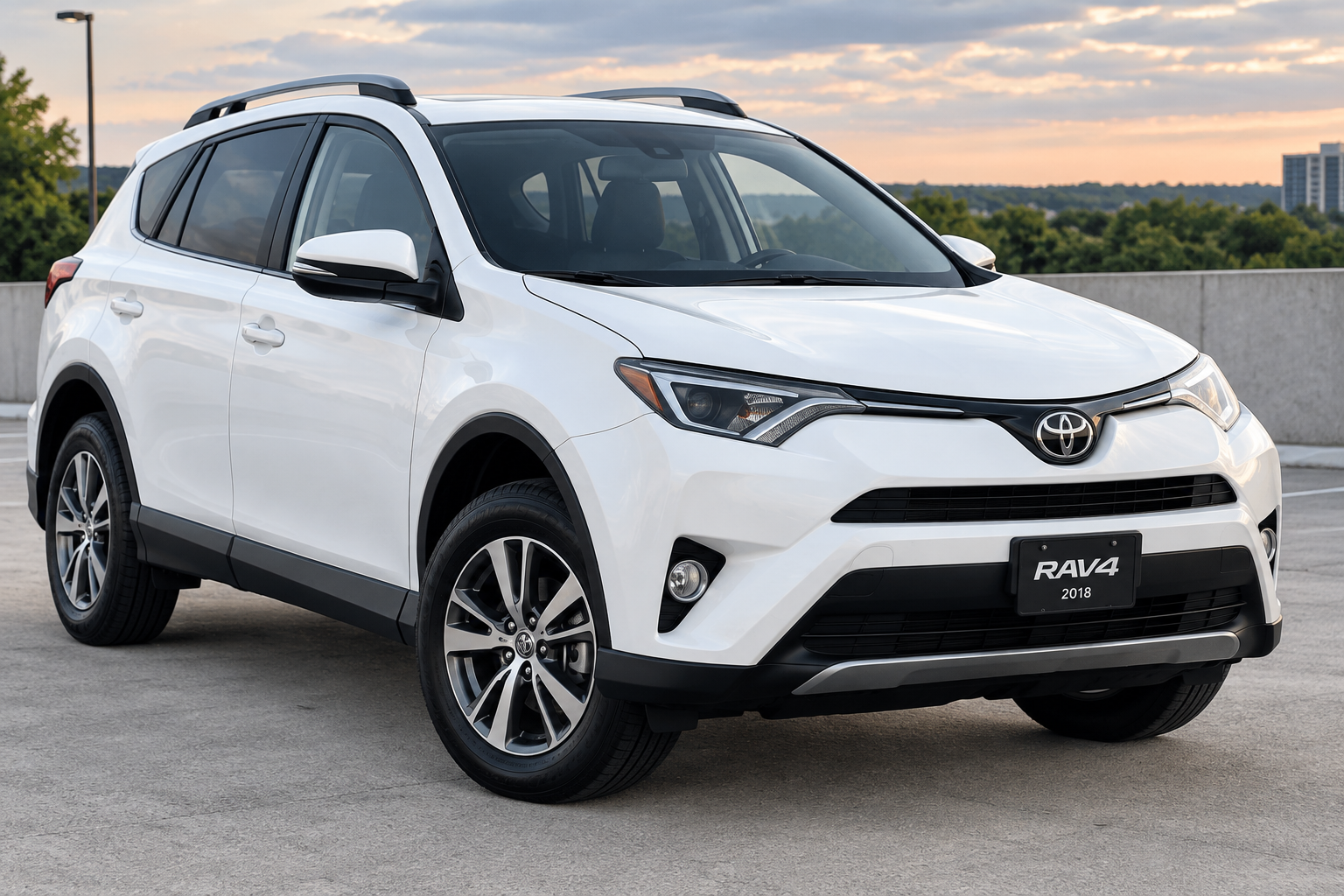 White 2018 Toyota RAV4